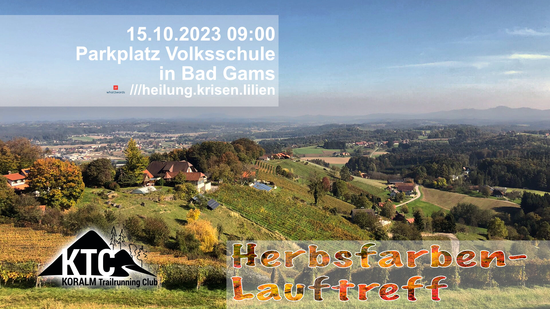 Lauftreff, 15.10.2023: Herbstfarbenlauftreff